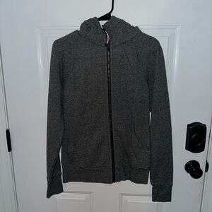 Lululemon Athletica Heathered Gray Zip-Up Jacket